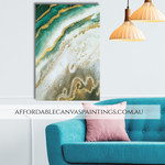 Calico Blobs Modern Framed Handmade Australian Abstract Art For Home Decor