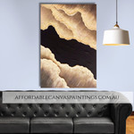 Specks Abstract Modern Framed Handmade Heavy Textured Canvas Art For Cheap Wall Decor