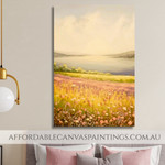 Beach With Flowers Famous Landscape Painting Seascape Modern Framed Handmade Nature Painting On Canvas For Home Decor Ideas