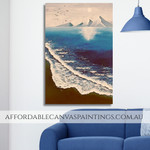 Icy Sea Nature Modern Framed Handmade Beautiful Landscape Paintings For Hotel Decoration Design