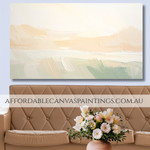 Blobs Abstract Artwork Painting Framed Handmade Vintage Wall Canvas For Living Room Wall Décor