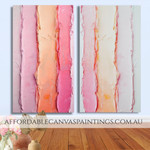 Smears Abstract Acrylic Painting Modern Art For Sale Heavy Textured Acrylic Painting Framed 2 Piece Wall Art Set Impasto Painting For Home Wall Décor