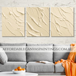 Bold Spots Modern Artwork Framed 3 Piece Abstract Wall Art Impasto Painting Heavy Textured Canvas Art For Home Décor