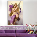 The Abduction Of Psyche William Adolphe Bouguereau Realistic Figure Reproduction Australian Handmade Paintings Online Retro Poster For Living Room Ideas