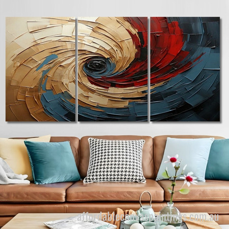 Buy Online Exclusive 3 Piece Handmade Canvas Paintings Australia, Free Delivery