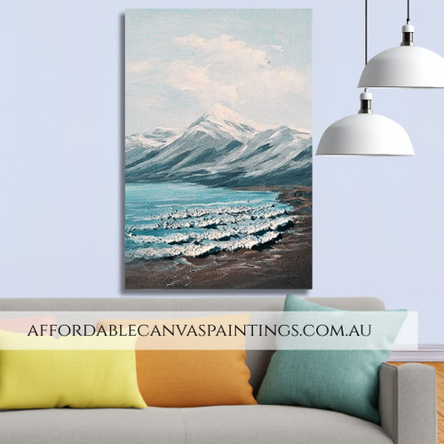 Iceberg Australian Landscape Art Nature Vintage Framed Handmade Heavy Textured Painting For Home Decor Online