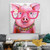 Pink Boar Abstract Art Modern Heavy Texture Handmade Stretched Framed Canvas Wall Art Australia affordablecanvaspaintings.com.au
