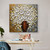 White Petal Flowers Pot Abstract Art Modern Heavy Texture Handmade Stretched Framed Art Painting For Living Room