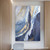 Zigzag Brush Strokes Abstract Art Modern Heavy Texture Handmade Stretched Framed Paintings Australia For Room Decor
