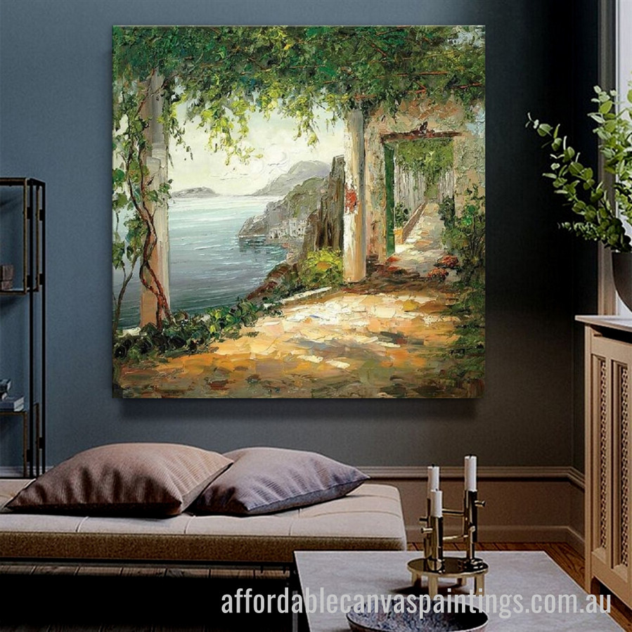 Miraculous Seascape Nature Abstract Art Modern Heavy Texture Handmade Framed Stretched Paintings For Sale affordablecanvaspaintings.com.au