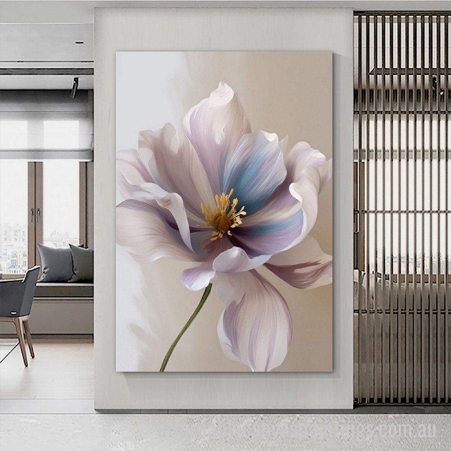 Beautiful Flower Abstract Art Modern Heavy Texture Handmade Framed Stretched Paintings For Sale affordablecanvaspaintings.com.au