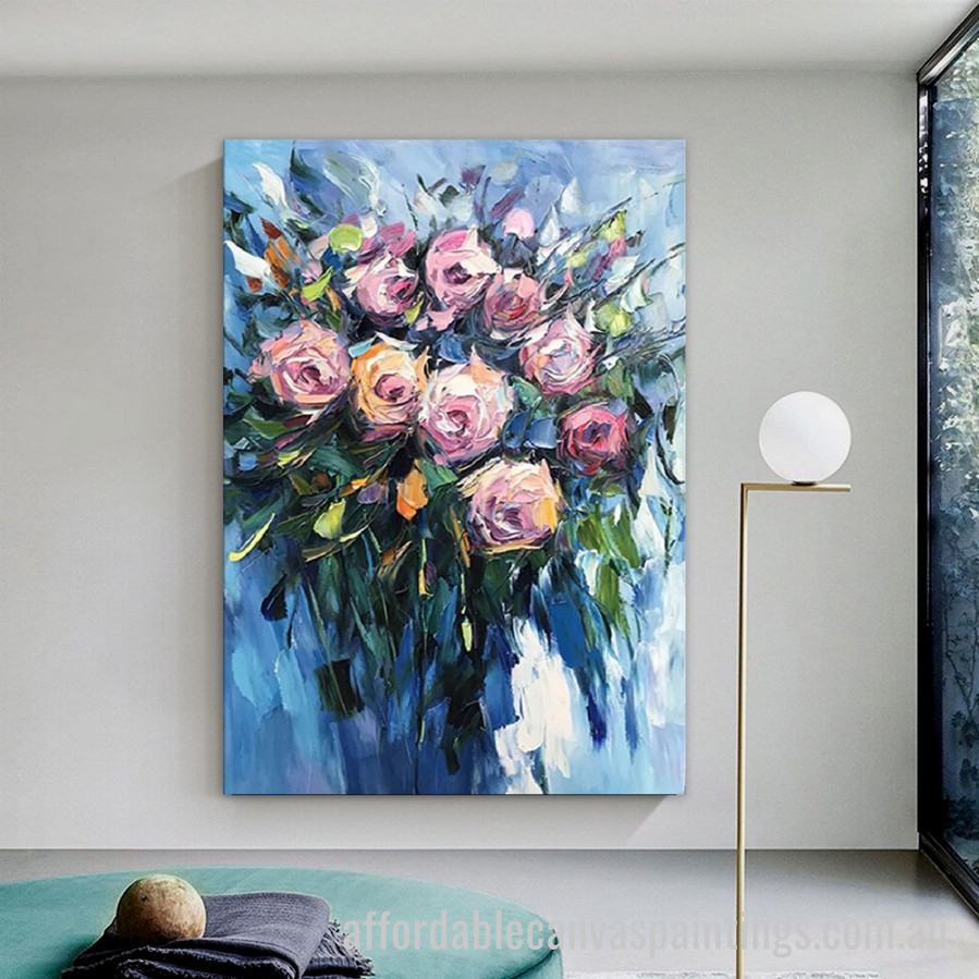 Varicolored Bloom Abstract Art Modern Heavy Texture Handmade Framed Best Framed Artwork Australia affordablecanvaspaintings.com.au