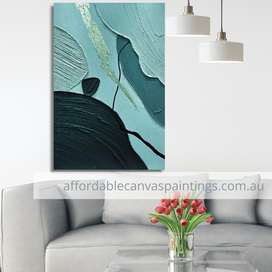 Colourful Artwork Abstract Nordic Handmade Stretched Canvas Art For Home Decor Online