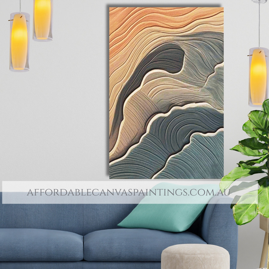 Blemishes Heavy Textured Brushstrokes Framed Modern Art Abstract Art Painting For Kitchen Decor Ideas