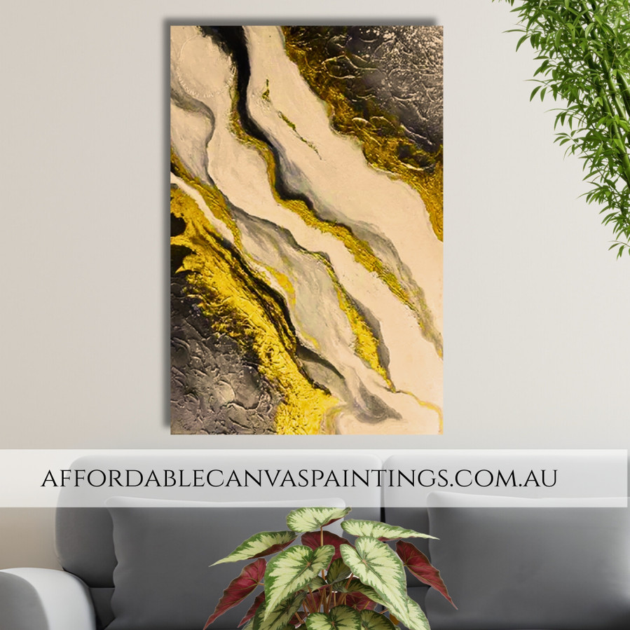 Colorful Tarnishes Abstract Framed Handmade Modern Artwork For Home Office Ideas