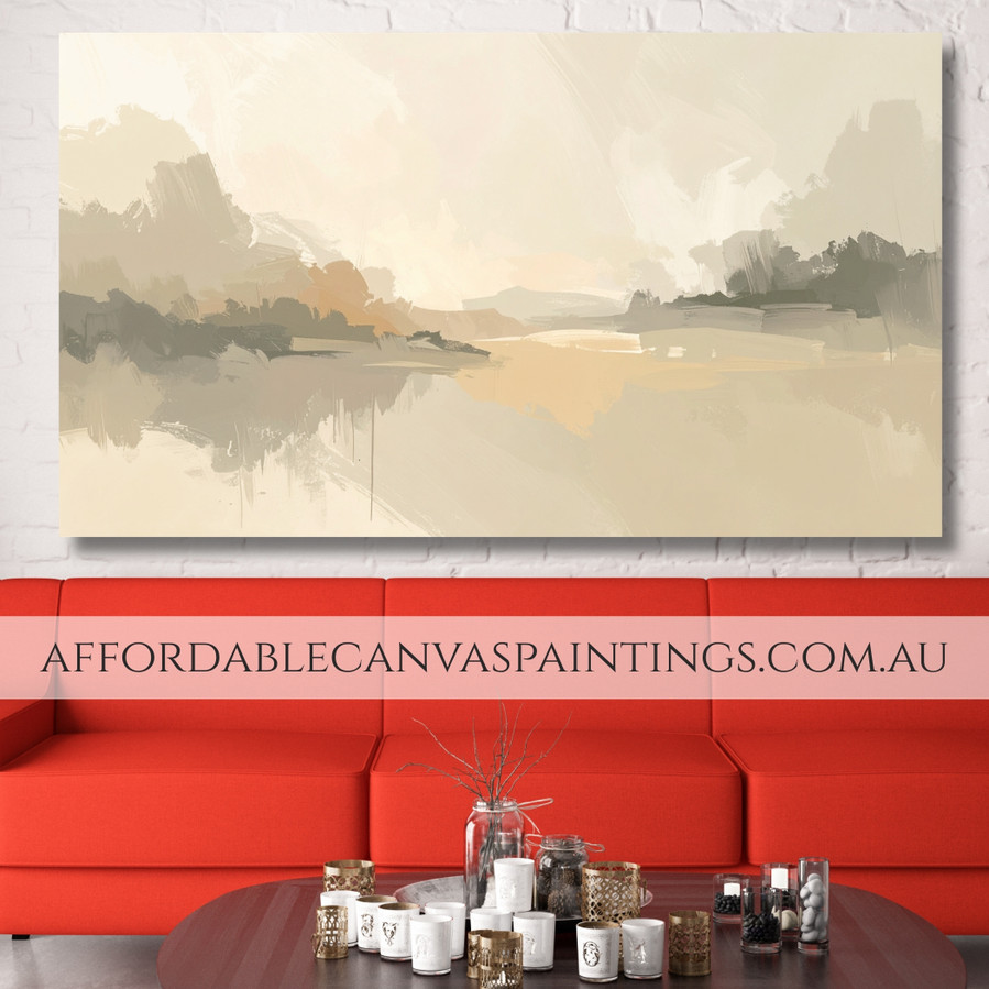 Splashes Abstract Art Painting Vintage Framed Australian Handmade Paintings Online For Interior Decoration