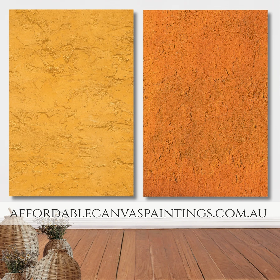 Flaws Abstract Art Painting Contemporary Art Painting Framed 2 Piece Wall Decor Set Impasto Painting For Home Decoration
