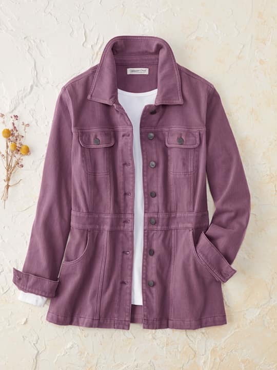 Veste De Printemps Doublée Coldwater Creek - Noir Et Blanc - Taille PXL - Occasion Comme Neuve