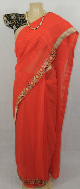 Orange Saree