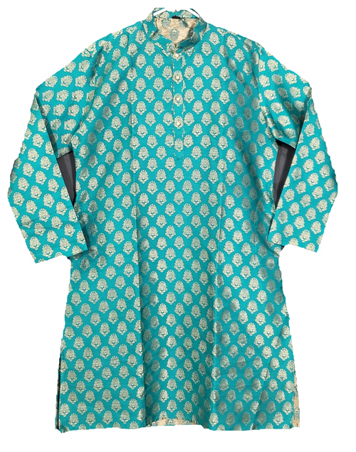 Royal Teal Floral Print