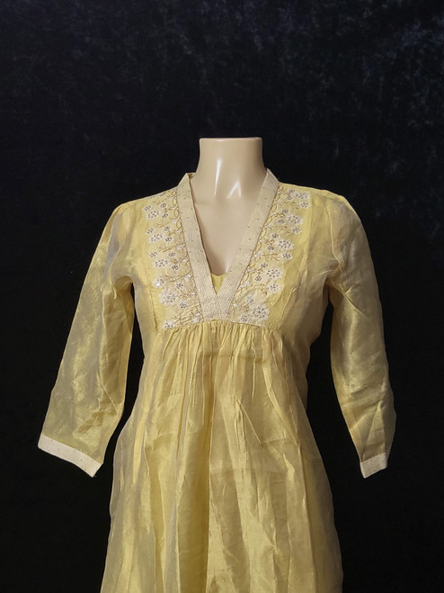 Gold Anarkali
