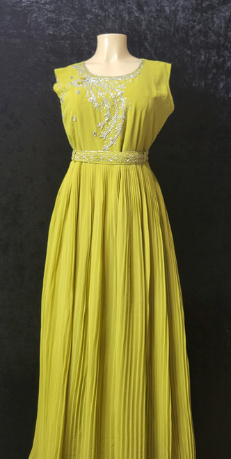 Lime Green Anarkali 