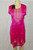 Hot pink kurti with cream details