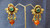 Orange and Blue Earring
