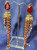 Red Waterfall earrings