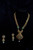 Green and Red Gold Necklace Set