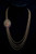 Purple and Green Single Pendant Necklace