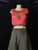Hot Pink and Gray Lehenga 