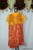 Yellow orange Floral Churidar Suit