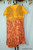 Yellow orange Floral Churidar Suit