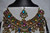 Multi Color Stones Studded Necklace with Ear Rings and Tikka