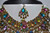 Multi Color Stones Studded Necklace with Ear Rings and Tikka