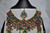 Multi Color Stones Studded Necklace with Ear Rings and Tikka