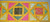 Indian Wall Hanging - Rectangle - Yellow with Pink