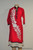 Albfas Designer Long Kurti - RedWhite
