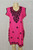 Pink kurti with black designs