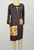 Brown kurti with floral designs