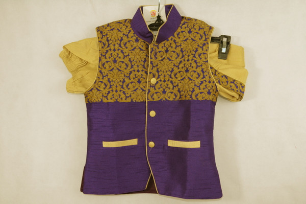 1008 Boys Purple Kurta and Dhoti Pant