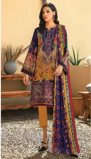 09 Multi-colored Suit - Latest Pakistani Party wear New York