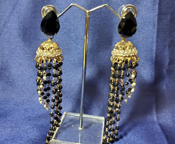 Black Waterfall earrings