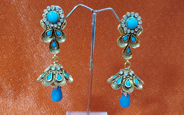 Blue Stone Earrings