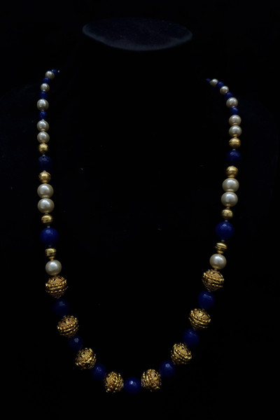 Blue Pearl Necklace