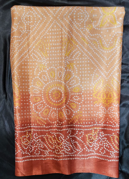 Silky Light Brown Saree