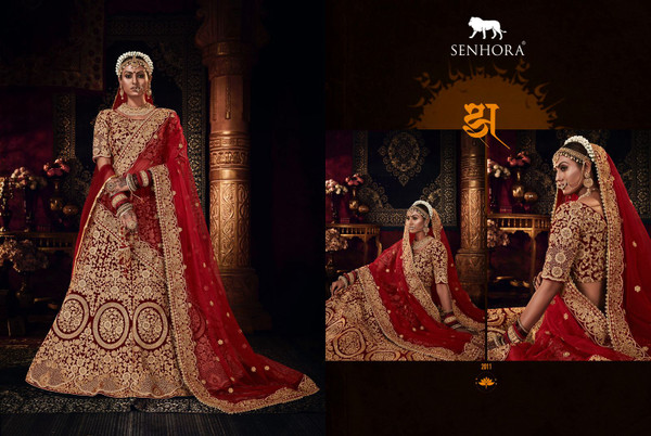 Gold Racetrack: Bridal Lehenga