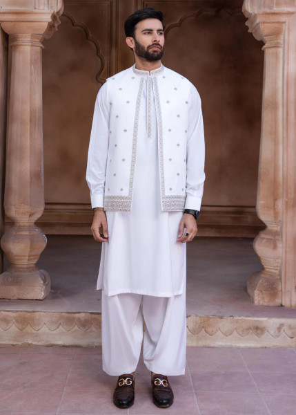 Pure White Sharwani