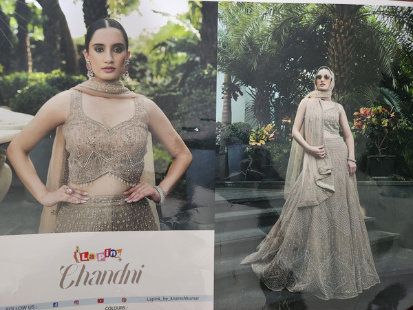 Gold Mirror Work Lehenga